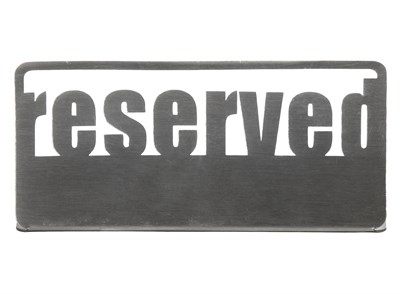 Табличка настольная «Reserved 1» Luxstahl 140х50 мм мки037