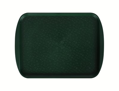 Поднос столовый 415х305 мм с ручками темно-зеленый мки079
