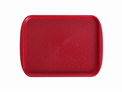 Поднос столовый 415х305 мм с ручками вишневый мки072