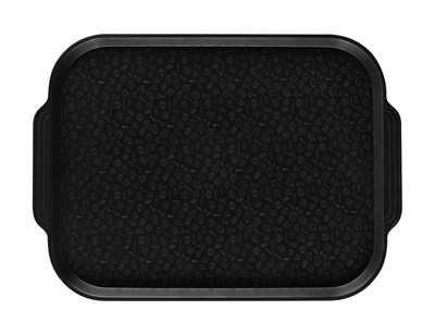 Поднос столовый 450х355 мм с ручками черный мки024