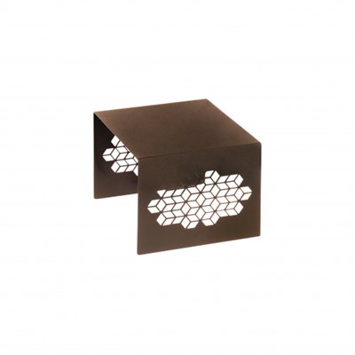 Подставка-куб для фуршета ажурная 170х150х120 мм бронза Luxstahl мки333/3