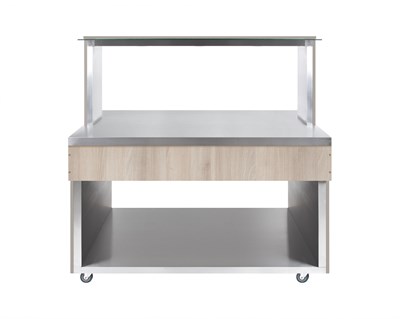 Салат-бар нейтральный Luxstahl СБН-1500 мкл030+цех1725