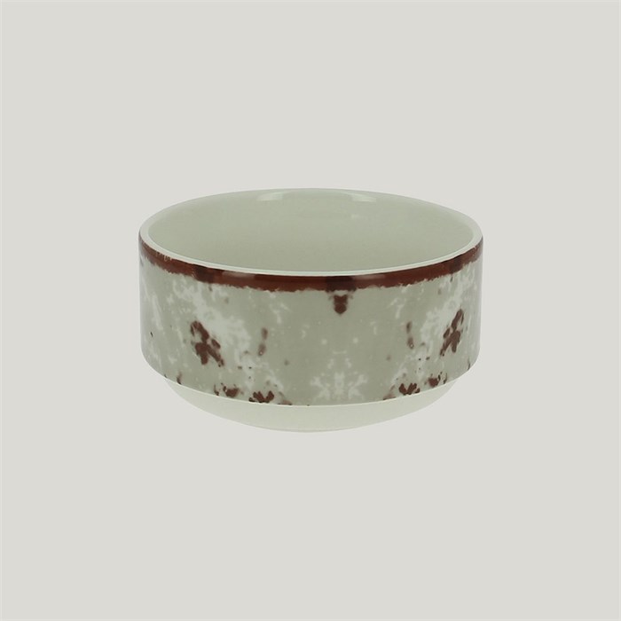 Салатник RAK Porcelain Peppery круглый штабелируемый 300 мл, d 10 см, серый цвет 1705 - фото 680