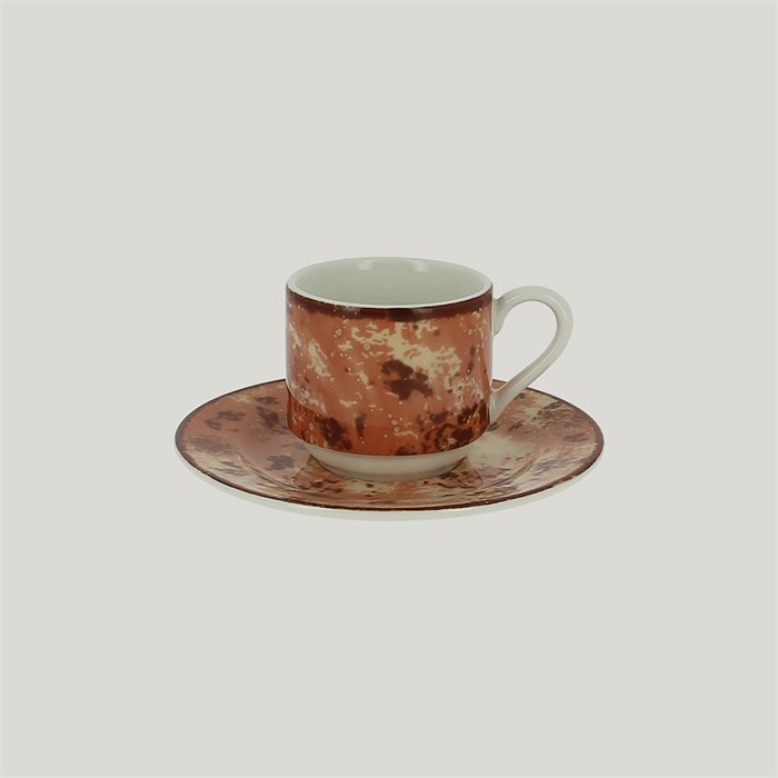 Блюдце RAK Porcelain Peppery для чашки 13 см, h 1,7 см, красный цвет 1716 - фото 690