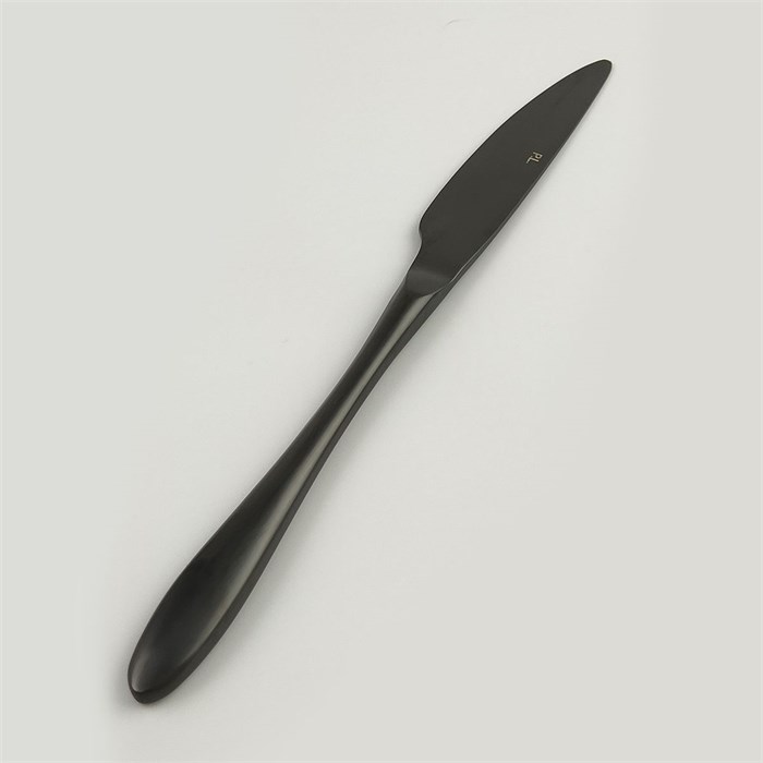 Нож столовый ,покрытие PVD,черный матовый цвет,серия "Alessi-Black"  P.L. 16567 - фото 7536