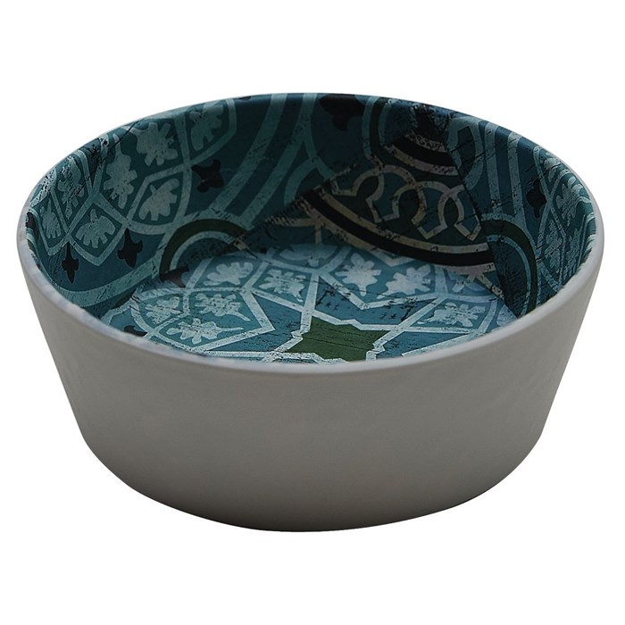 Салатник меламиновый d=12,8см, h=4,7 см, 350 мл, Damask Blue,  P.L. 17735 - фото 8052