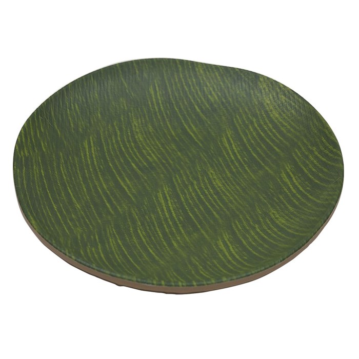 Блюдо,поднос меламиновый 26*26*3.5см  ,Green Banana Leaf,P.L. 17747 - фото 8064