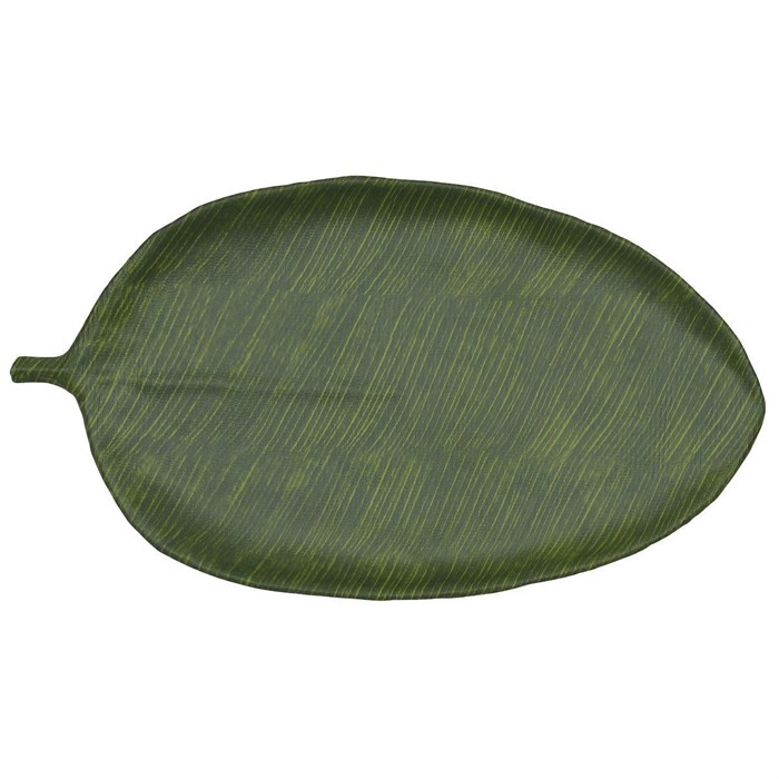 Блюдо,поднос меламиновый 53.5*29см, h=3см  P.L. Green Banana Leaf 17757 - фото 8074