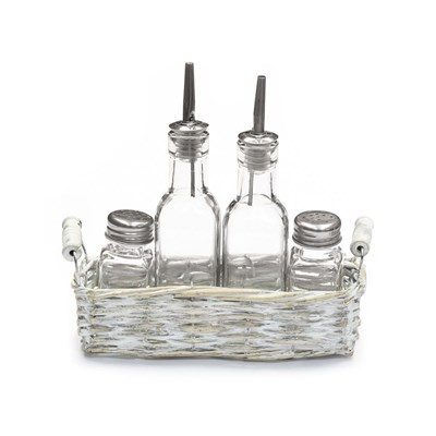 Набор для специй (4 предмета) в плетеной подставке, P.L. Proff Cuisine 81200130