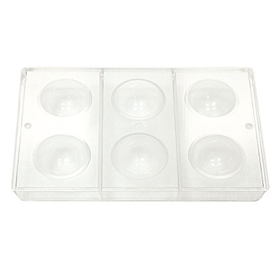 Форма для шоколада "Полусфера", 2 ячейки 100*50 мм, поликарбонат, P.L. Proff Cuisine 73038026