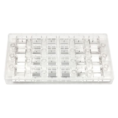 Форма для шоколада на магнитах "Квадрат" 24 ячейки 25*25*15 мм, поликарбонат, P.L. Proff Cuisine 73038059