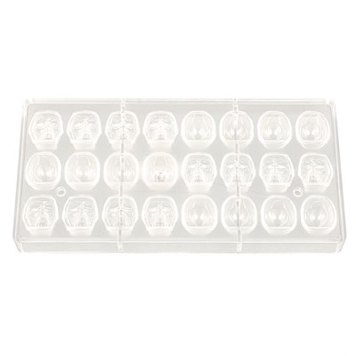 Пластиковая форма "Череп" 24 ячейки 38*26*27 мм, P.L. Proff Cuisine 81270028