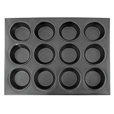 Противень для 12 маффинов, ячейка 7 см (h 3 см), l 35,5 см, h 27 см, алюминий с антипригарным покрыт 81200222