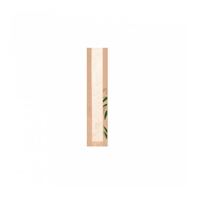 Пакет Feel Green для хлеба с окном 9+4*35 см, крафт-бумага 36 г/см2, 250 шт/уп, Garcia de Pou 81210614