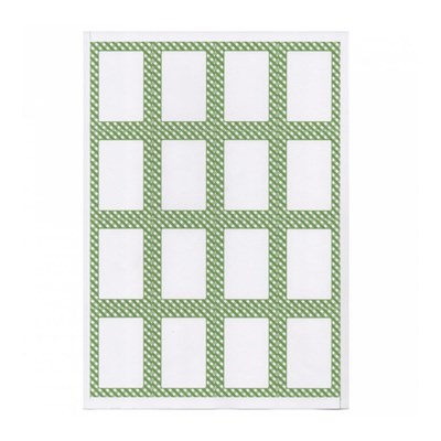 Этикетка бумажная самоклеящаяся белая, 4,5*6,5 см, 16 наклеек на листе А4, 100 л/уп, Garcia de Pou 81210677