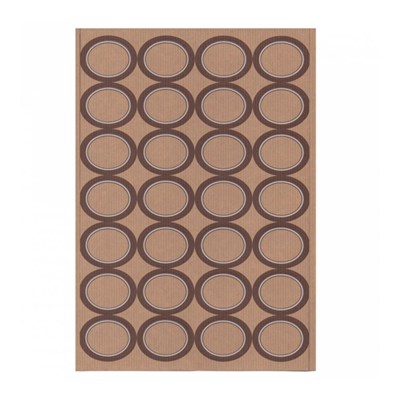 Этикетка бумажная самоклеящаяся крафт, 4,5*3,6 см, 28 наклеек на листе А4, 100 л/уп, Garcia de Pou 81210688