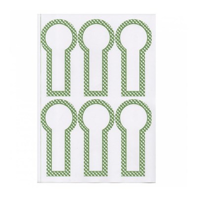 Этикетка бумажная самоклеящаяся белая, 6*12,5 см, 6 наклеек на листе А4, 100 л/уп, Garcia de Pou 81210689