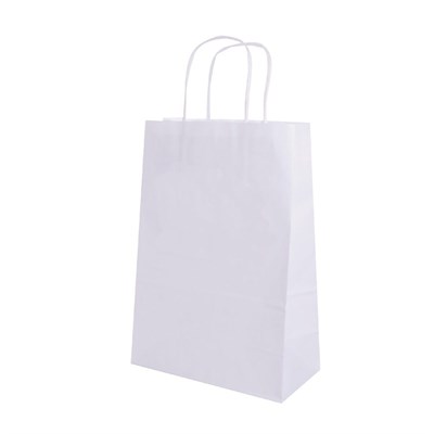 Пакет с ручками белый, 32+16*43 см, бумага 90 г/см2, 250 шт/уп, Garcia de PouИспания 81210066