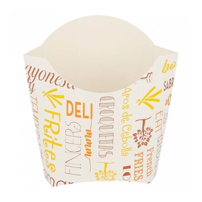 Контейнер для фри/снеков Parole 135 г, 13*8*13,5 см, 200 шт/уп, картон, Garcia de Pou 81210947