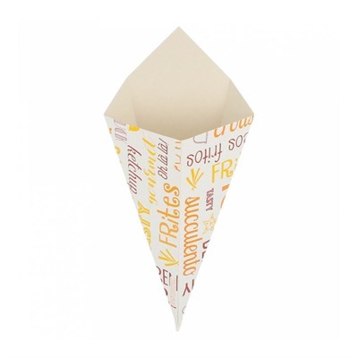 Кулек для фри/снеков Parole 100 г, 22*12,5 см, 200 шт/уп, картон, Garcia de PouИспания 81210950