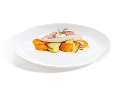 Тарелка без полей Luminarc "Эволюшнс" 27 см,стеклокерамика, белый цвет, ARC, Франция (/6/24) 70001266