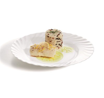 Тарелка Luminarc Trianon 24,5 см,стеклокерамика, белый цвет, ARC 70001350