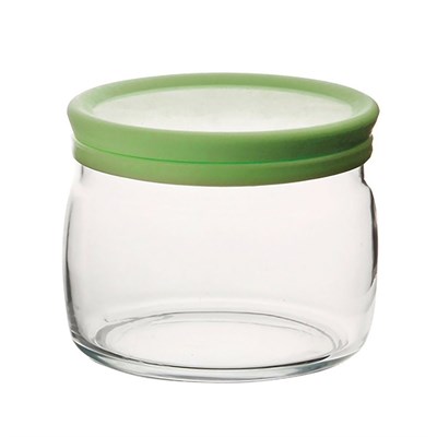 Банка для сыпучих прод Чешни. 500 мл. с зеленой кр. Бор 81269327