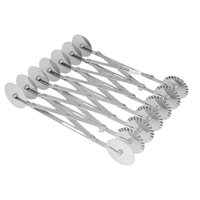 Нож роликовый для теста раздвижной,двойной,14 лезвий, нержавейка, P.L. 81240887