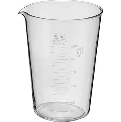 Мензурка 1000 мл, стекло, ГОСТ 1770-74 Клин 81269900
