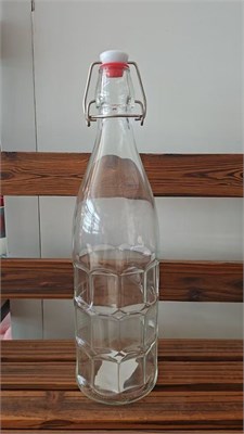 Бутылка прозрачная с крышкой 1 л, стекло, P.L. Proff Cuisine 81280464