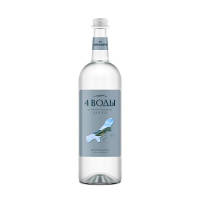 Вода среднегазированная, стекло 0,75 л, "4 Воды Виноградная", Абрау-Дюрсо (коробка 6 шт) 81280503