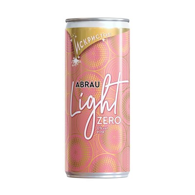 Напиток безалкогольный,"Искристое-Абрау Лайт Розовое", ж/б 0,25 л, Абрау-Дюрсо (коробка 12 шт) 81280506