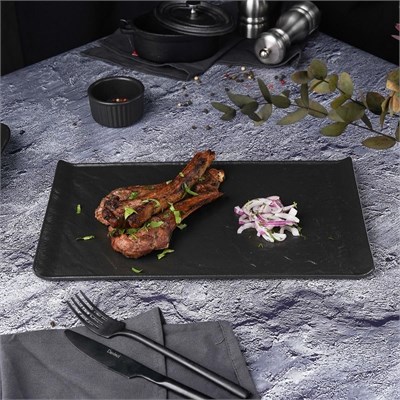 Блюдо  Black Raw Steller 33,5*20,5*1,5 см, P.L. Proff Cuisine 81223138
