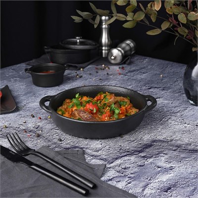Блюдо  Black Raw Steller для подачи и запекания 700 мл, 18*22*4 см, P.L. Proff Cuisine 81223478