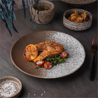 Тарелка  26,5 см, Brown Taiga Untouched, P.L. Proff Cuisine 81223246