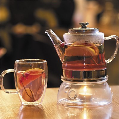 Чайник стеклянный с металлическим ситом 1,2 л, P.L. Proff Cuisine 81200554