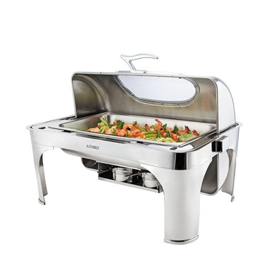 Мармит сервировочный с откидной крышкой и обзорным стеклом 1/1-65 мм, 8,5 л, SUNNEX - P.L. 92001482