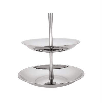 Этажерка, 2 яруса, h 32 см, d 32 см, нержавейка, P.L. - REG 95001182