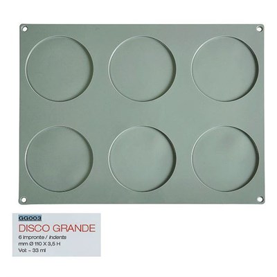 Форма кондитерская Pavoni 40*30 см, силикон, р-р ячейки: d 110 мм, h 30 мм, Италия 81230187