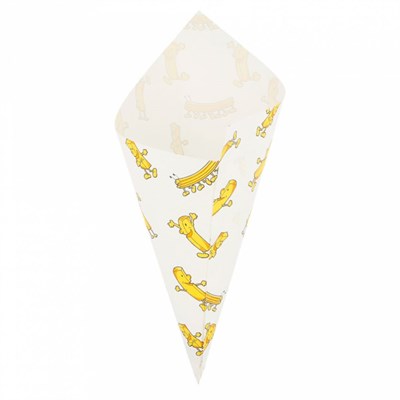 Конус Chips для снеков/фри/орешков 100 гр, жиростойкий пергамент, 24*17 см, 250 шт/уп, Garcia de Pou 81211371