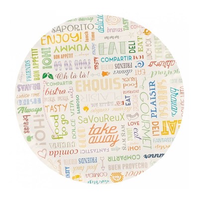 Тарелка Parole 18 см,(1упаковка=100 шт), картон, Garcia de PouИспания 81211203