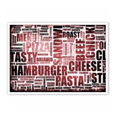 Подкладка сервировочная (плейсмет) "ФастФуд", 31*43 см, 500 шт/уп, бумага, Garcia de Pou 81211161