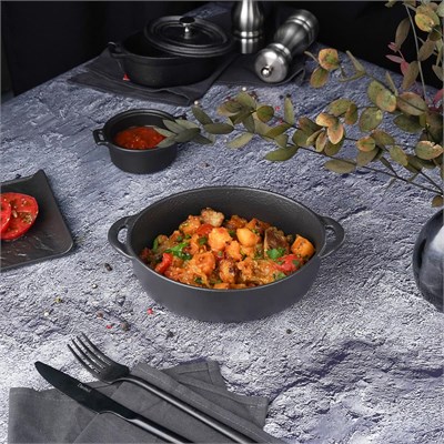 Блюдо  Black Raw Stellar для подачи и запекания 18,5*15*5,3 см, P.L. Proff Cuisine 81223456