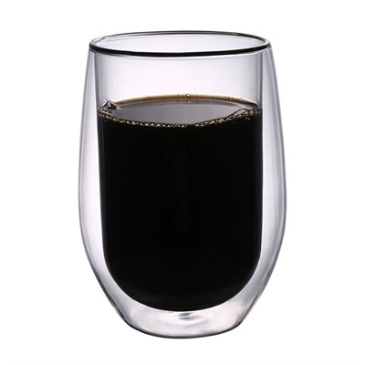 Набор кружек 2шт*330 мл, термостойкое стекло, двойные стенки, P.L. 81223935