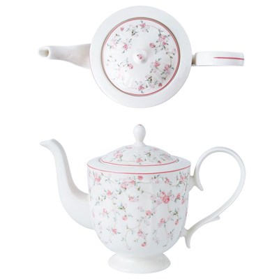Чайник 900 мл,фарфор "NOBLE" серия "Retro Ritz-La Vie En Rose" 81229644