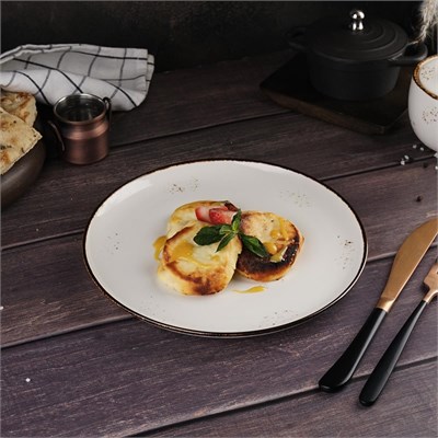 Тарелка гладкая d=23 см, фарфор "NOBLE" серия "Grace" 81221665