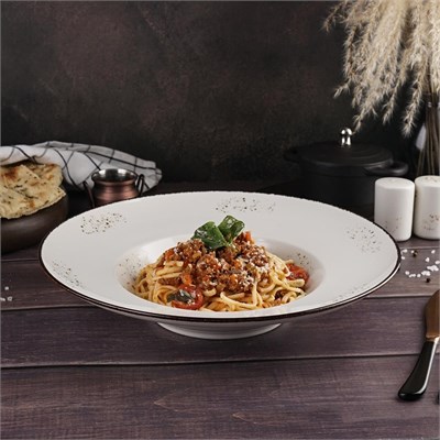 Тарелка глубокая d=31 см, 600 мл,  фарфор "NOBLE" серия "Grace" 81221702