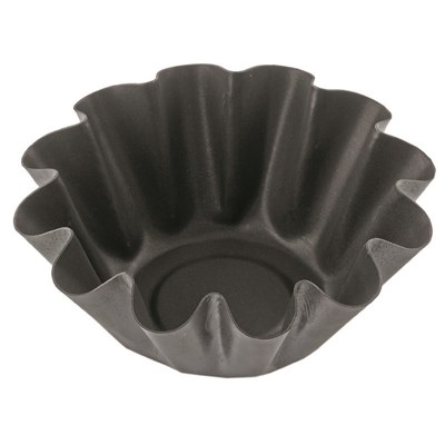 Форма гофрированная для кексов, 75 мл, 4,5*7,8 см, h 3,8 см, сталь с тефлоновым покрытием, 92100159