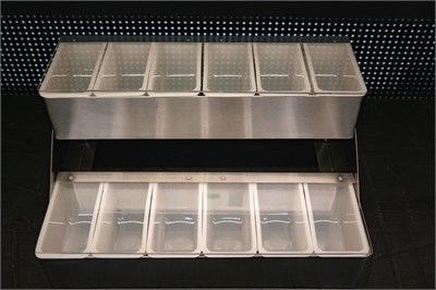 Контейнер для фруктов, металлический корпус, 12 отдел, P.L. - BarWare 81259023