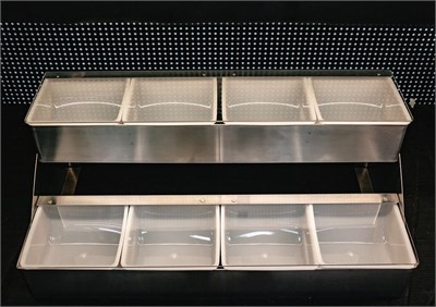 Контейнер для фруктов, металлический корпус, 8 отдел., P.L. - BarWare 81259024